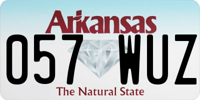 AR license plate 057WUZ