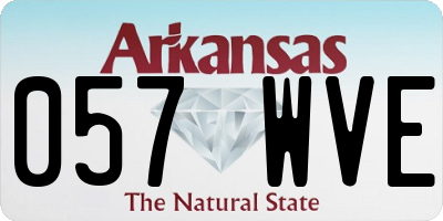 AR license plate 057WVE