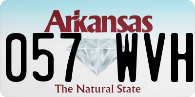 AR license plate 057WVH