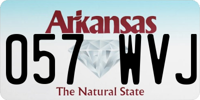 AR license plate 057WVJ