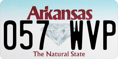 AR license plate 057WVP