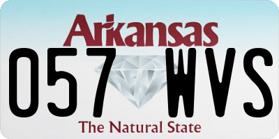 AR license plate 057WVS