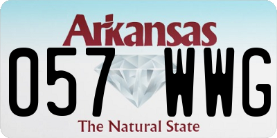 AR license plate 057WWG