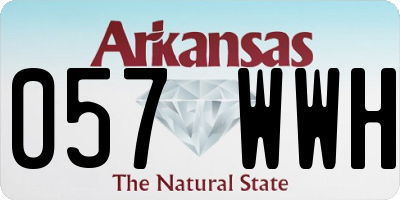 AR license plate 057WWH