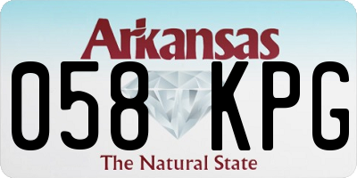 AR license plate 058KPG