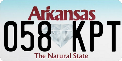 AR license plate 058KPT