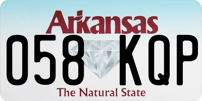 AR license plate 058KQP