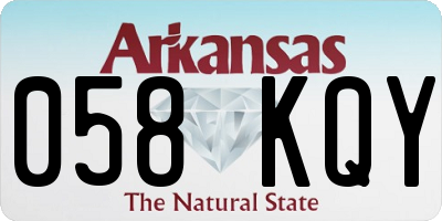 AR license plate 058KQY