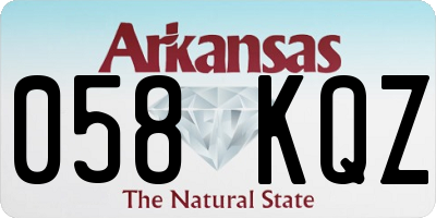 AR license plate 058KQZ