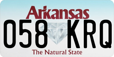 AR license plate 058KRQ