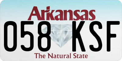 AR license plate 058KSF
