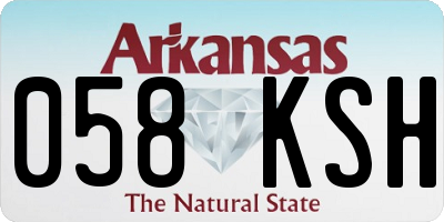 AR license plate 058KSH