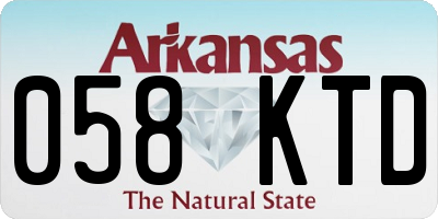 AR license plate 058KTD