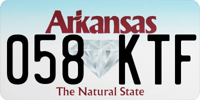 AR license plate 058KTF