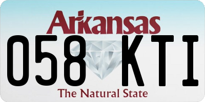 AR license plate 058KTI
