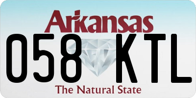 AR license plate 058KTL