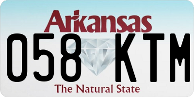 AR license plate 058KTM