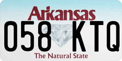AR license plate 058KTQ