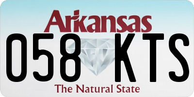 AR license plate 058KTS