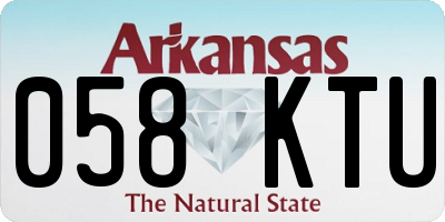 AR license plate 058KTU