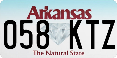 AR license plate 058KTZ