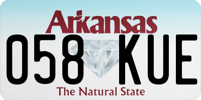 AR license plate 058KUE