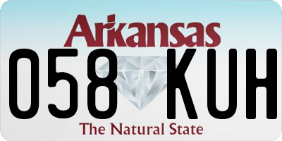 AR license plate 058KUH