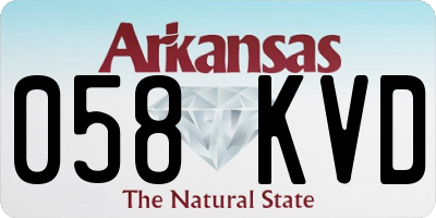 AR license plate 058KVD