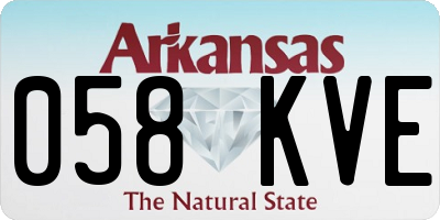AR license plate 058KVE