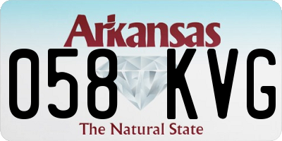 AR license plate 058KVG