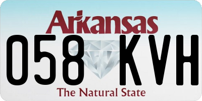 AR license plate 058KVH