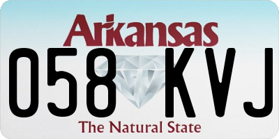 AR license plate 058KVJ
