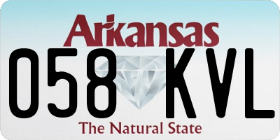 AR license plate 058KVL