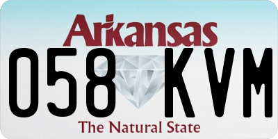 AR license plate 058KVM