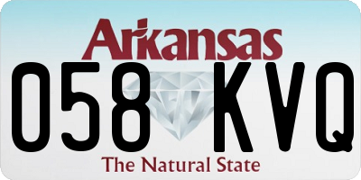 AR license plate 058KVQ