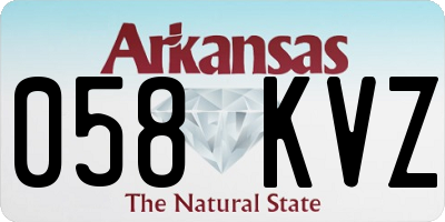 AR license plate 058KVZ
