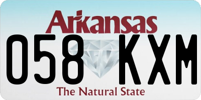 AR license plate 058KXM