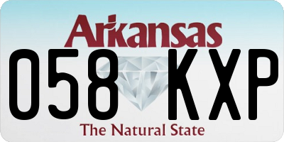 AR license plate 058KXP