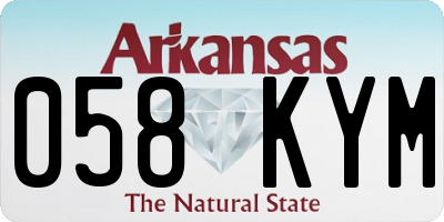 AR license plate 058KYM
