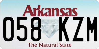 AR license plate 058KZM