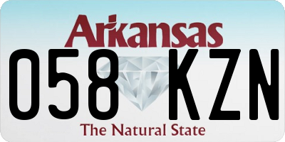 AR license plate 058KZN