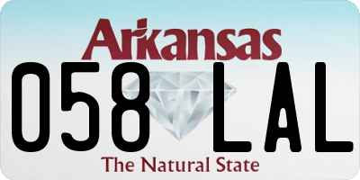 AR license plate 058LAL
