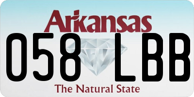 AR license plate 058LBB