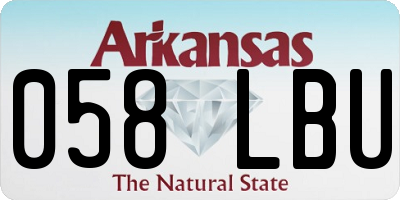 AR license plate 058LBU