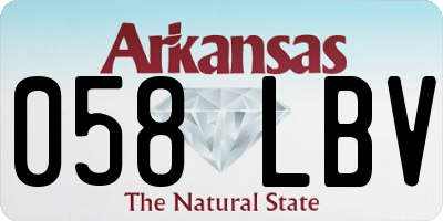 AR license plate 058LBV