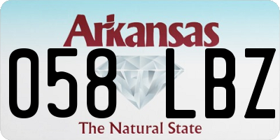 AR license plate 058LBZ