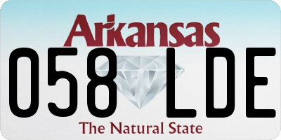 AR license plate 058LDE
