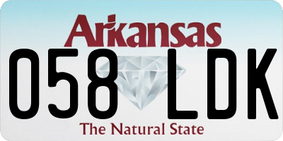 AR license plate 058LDK