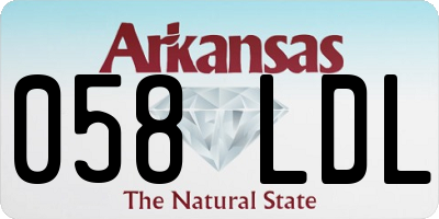 AR license plate 058LDL