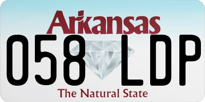 AR license plate 058LDP